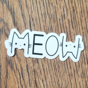 Meow set of 2 stickers // planner stickers